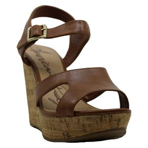 American Rag Womens Rochelle Manmade Cognac Platform Wedge Sandals 10 M from Affordable Designer Brands