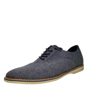 Bar III Mens Dylan Lace-Up Oxfords Cotton Charcoal Grey 10 M Affordable Designer Brands