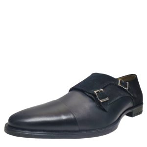 Carlos by Carlos Santana Mens Davis Monk Strap Dress Suede Black US 14 D from Affordable Designer Brands