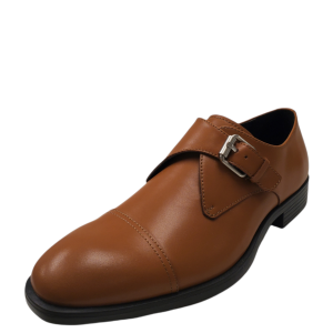 Calvin Klein Mens Channer Cap-toe Dress Oxfords Leather Vachetta Brown  8.5M Affordable Designer Brands