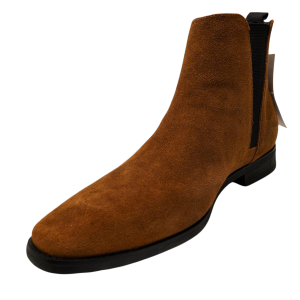 Calvin Klein Men's Declan Chelsea Boots Russet Brown 10.5M Affordable Designer Brands