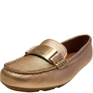 Calvin Klein Women's Lisette Flats Metallic Gold 6M Affordable Designer Brands