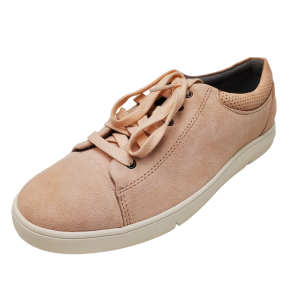 Clarks Mens Landry Vibe Low Profile Sneakers Suede Pink 9.5M Affordable Designer Brands