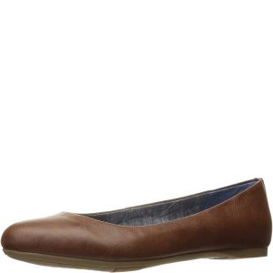 Dr. Scholl's Women's Giorgie Flats Manmade Dark Brown 6.5M from Affordable Designer Brands