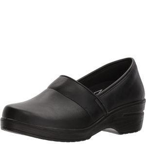 Easy Street Easy Works By Lyndee Slip Resistant Manmade Black Clogs 11W Affordable Designer Brands