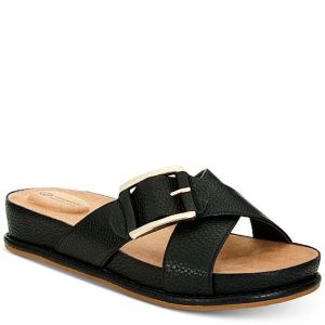 Giani Bernini Balii Slide-On Memory Foam Wedge Sandals Black 9M from Affordable Designer Brands