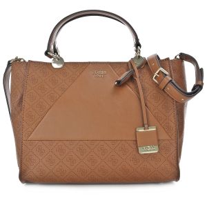 Guess Cammie Cognac Satchel 