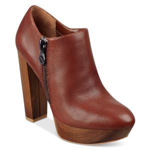 Guess Womens Paprikaa Platform Shooties Brown 8M Affordable Designer Brands