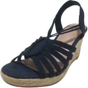 Impo Tycia Espadrille Wedges Midnight Blue 7.5 M Affordable Designer Brands