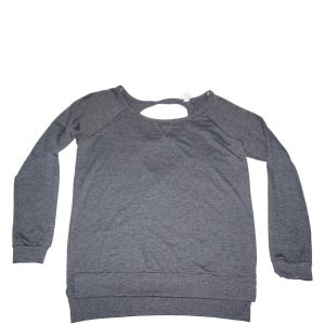 Ideology Figure 8 Boat Neck Sweatshirt Heather Charcoal 