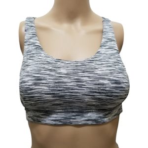 Ideology Space-Dyed Mid-Impact Seamless Sports Bra White XSmall