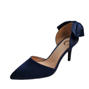 Journee Collection Womens Dress Shoes Tanzi Stiletto Pumps 7M Navy Blue