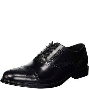 Kenneth Cole Reaction Men's Zac Leather Oxfords Black 9M from Affordabledesignerbrands.com