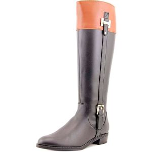 Karen Scott Deliee Riding Tall Boots Black Cognac 6M from Affordable Designer Brands