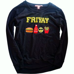 Rebellious One Juniors FriYAY Patch Graphic Black