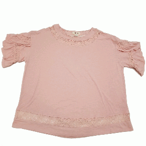 Style Co Lace-Trim Tulip-Sleeve Top Sea Lily XLarge