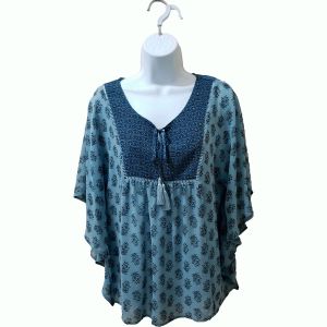 Style & Co Printed Dolman-Sleeve Top Day Dream Still Medium Affordable Designer Brands