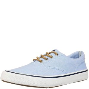 Sperry Men's Striper II CVO Shirt Sneakers Light Blue 7.5 M Affordable Designer Brands