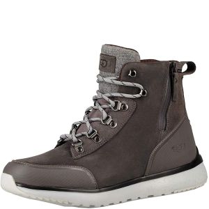 UGG Mens Caulder Dark Grey Mixed Media Waterproof Boots 7 M from Affordable Designer Brands