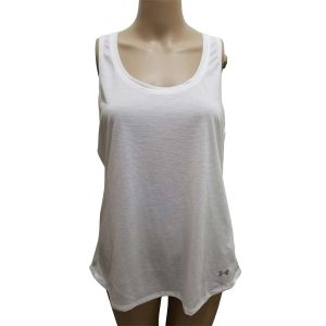 Under Armour Streaker Racerback Running Tank Top White Medium