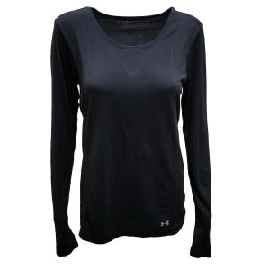 Under Armor Threadborne Long-Sleeve Training Top Sweater Black Medium