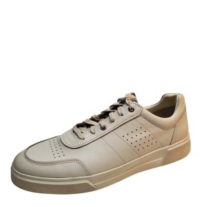 Vince Mens Casual Shoes Barnette Leather Lace Up Sneakers 11.5M Cream from Affordable Designer Brands