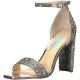 Betsey Johnson Betsey Johnson Rina Dress Rhinestone-encrusted Silver Sandal 8M Affordable Designer Brands