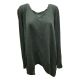 Calvin Klein Womens Performance Plus Size Bell Sleeve Curved Hem Top Vine Green 3X