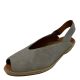 Gentle Souls Women's Luci Slingback Dusty Grey Fabric Espadrilles Sandals 7.5M Affordable Designer Brands