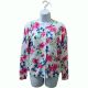 Karen Scott Leaf-Pattern Cardigan Bright White Combo Large