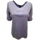 Karen Scott Elbow-Sleeve Boat-Neck Top Blouse Lilac Sachet Purple Large front from Affordable Designer Brands