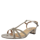 Nina Women's Gwynn Evening Sandals Metallic Fabric 8.5M from Affordable Designer Brands