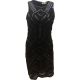 Parker Women's Studded Faux Trim Cocktail Dress Black Medium