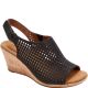 Rockport Women's Briah Perforated Slingback Wedge Sandals Black 6.5 W from Affordable Designer Brands