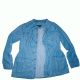 Style & Co Women Long Sleeve Roll-Tab Utility Jacket River Wash Small Affordable Designer Brands