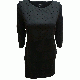 Tahari Asl Tiered Polka Dot Sheath Dress Black 4 