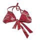 Tommy Bahama Swimsuit Bikini Halter Top Grace Bay Paisley Sangria Re